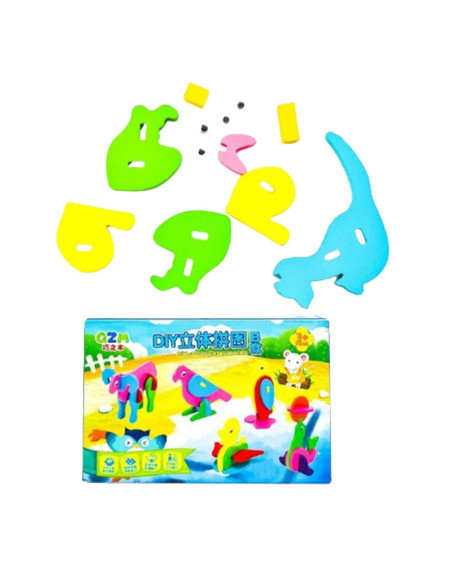 PUZZLE DREWNIANE  "ZWIERZĄTKA - MIX""