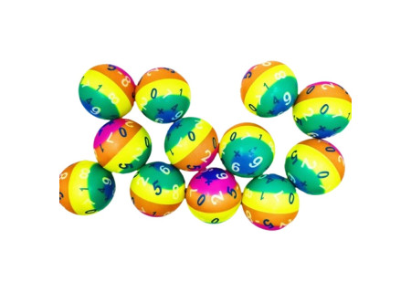 PIŁKA PIANKOWA "CYFERKI - 3"