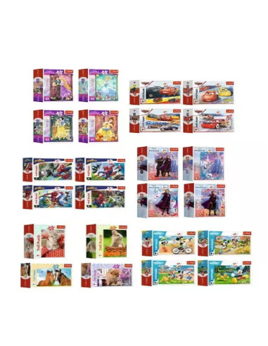 MINI PUZZLE  "MIX WZORÓW"