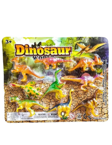 ZESTAW "DINOZAURY -2" - 9 szt.