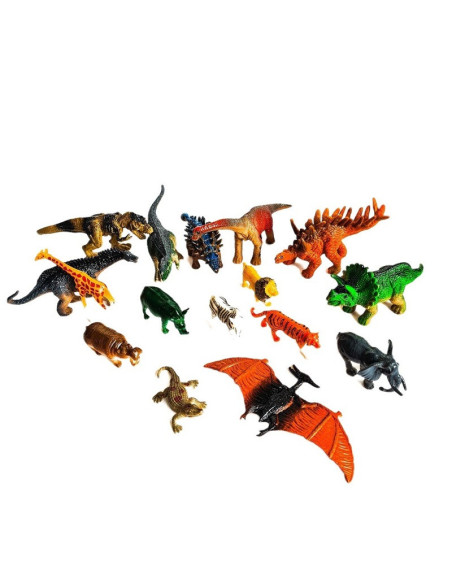 ZWIERZĘTA i DINOZAURY "SERIA - 1" - 16 szt.