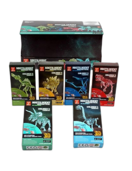 ŚWIECĄCY SZKIELET DINOZAURA