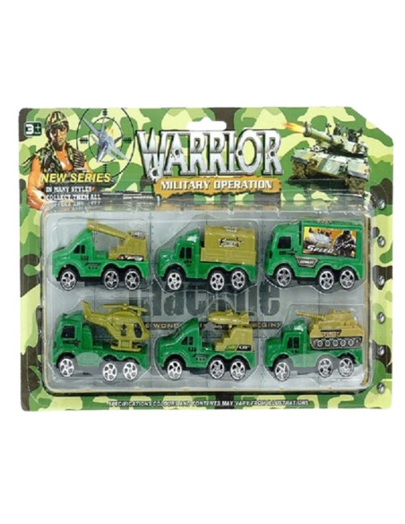 POJAZDY "ARMY" - 6 szt.