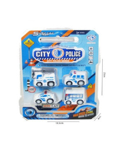 POJAZDY "CITY - POLICE" - 4 szt.