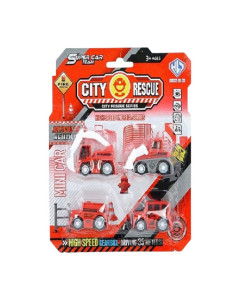 POJAZDY "CITY - FIRE" -  4 szt.