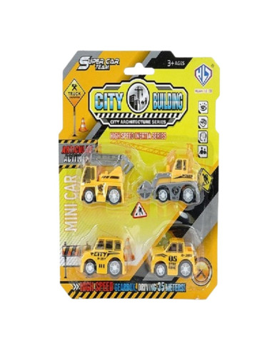 POJAZDY "CITY - BUDOWA" - 4 szt.