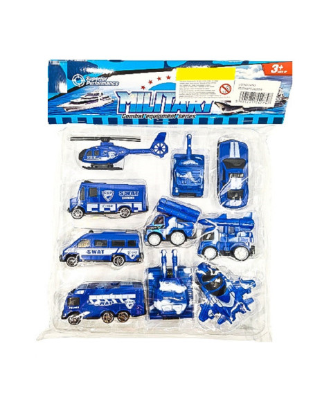 "POLICE - SWAT" POJAZDY - 10 szt.