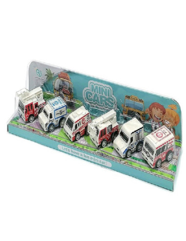 POJAZDY"MINI CARS"  - 6 szt.