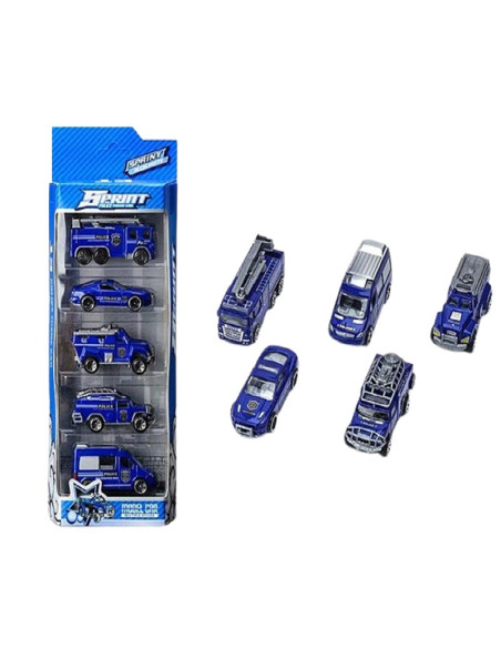 POJAZDY PREMIUM "POLICE - SPRINT" - 5 szt.