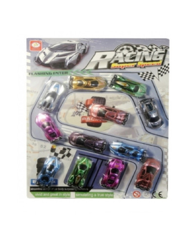 POJAZDY "RACING SUPER SPEED" -12 szt.