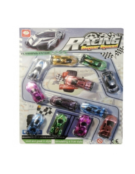 POJAZDY "RACING SUPER SPEED" -12 szt.