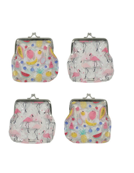 PORTFELIK TRANSPARENTNY "FLAMING / OWOCE"