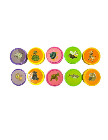 PIECZĄTKI "ZWIERZĄTKA - 1" - 10 szt.