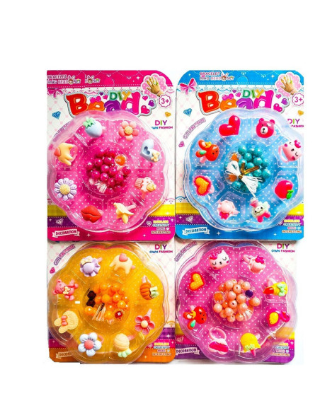 PIERŚCIONKI "BEAD" -  8 szt.