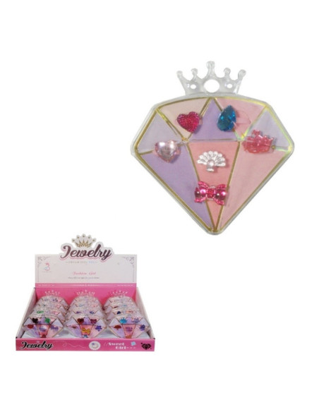 PIERŚCIONKI "SERIA - 9" - 6 szt.