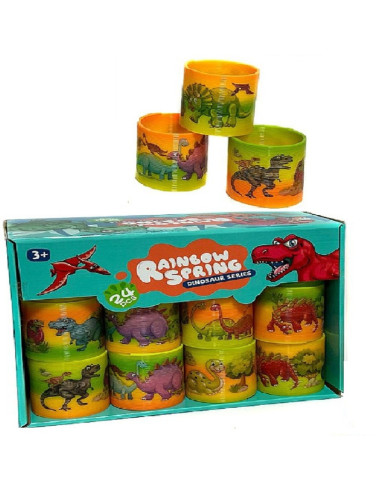 DUŻA SPRĘŻYNA "RAINBOW - DINO"