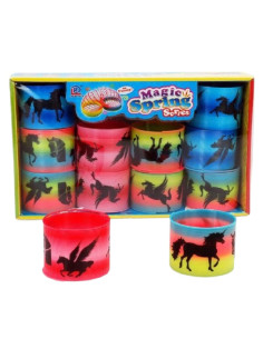 DUŻA SPRĘŻYNA "RAINBOW - JEDNOROŻEC"