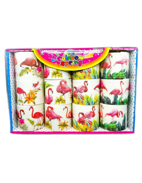 DUŻE SPRĘŻYNY "FLAMINGI" - 12 szt.