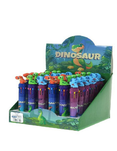 DŁUGOPIS WIELOKOLOROWY "DINO - 6"