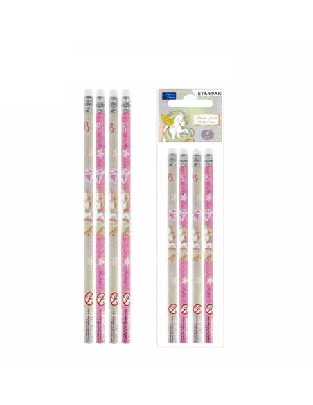 OŁÓWKI "JEDNOROŻEC" - 4 szt.