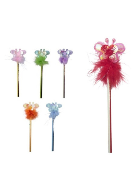 OŁÓWEK PUSZYSTY Z MOTYLEM  (SERIA - 2)