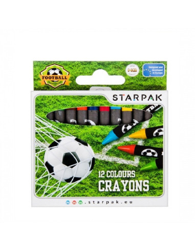 KREDKI WOSKOWE "GOAL" - 12 szt.