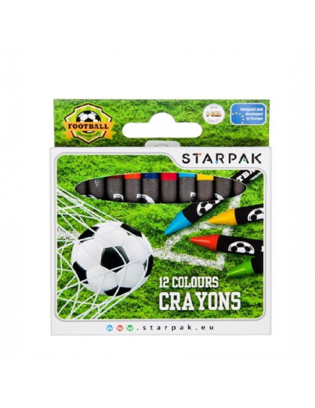KREDKI WOSKOWE "GOAL" - 12 szt.