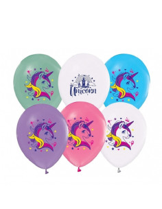 BALONY "JEDNOROŻEC - 1" - 5 szt.