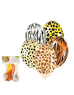BALONY "SAFARI" - 5 szt.