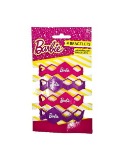 BRANSOLETKA GUMOWA "BARBIE" - 4 szt.
