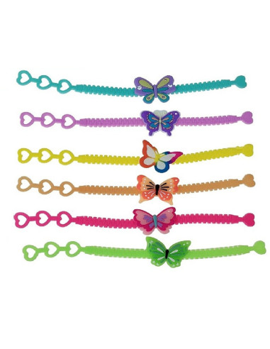 BRANSOLETKA GUMOWA "MOTYL"