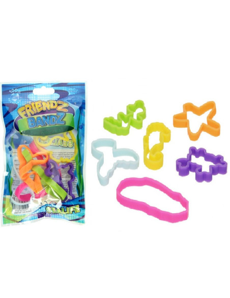 BRANSOLETKI "FRIENDZ BANDZ - ZWIERZĘTA MORSKIE"- 6 szt.