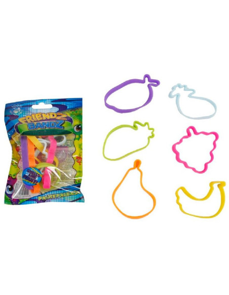 BRANSOLETKI "FRIENDZ BANDZ - OWOCE" - 6 szt.