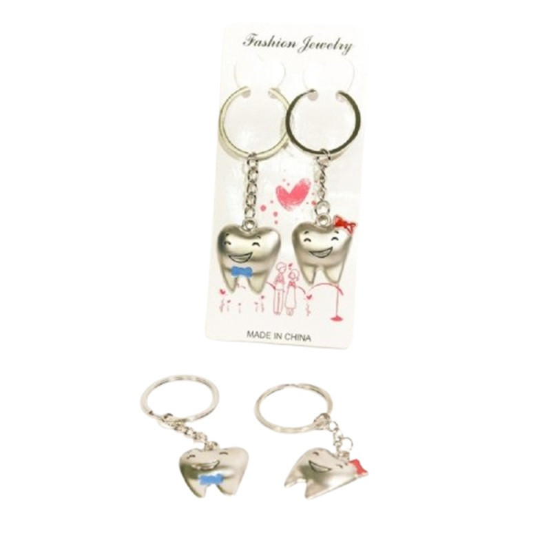 BRELOKI METALOWY "ZĄBEK" - 2 szt.