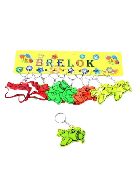 BRELOK ODBLASKOWY "SAMOLOTY"