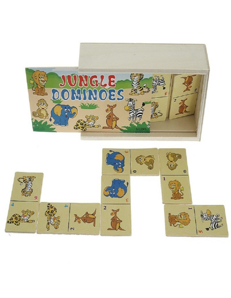 GRA DOMINO "ZWIERZĄTKA JUNGLE"