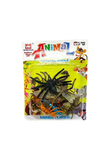 MINI ZWIERZĄTKA "INSEKTY - BOX" - 12 szt.