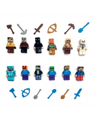 FIGURKI (MINECRAFT HEROES) - 12 szt.