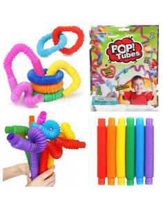 ZABAWKA SENSORYCZNA "POP TUBES" (SERIA 1) - 6 szt.