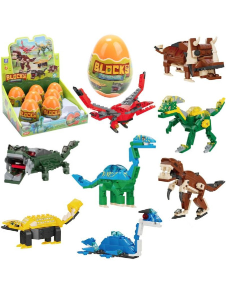 KLOCKI DINOZAURY W JAJKU (SERIA - 3)
