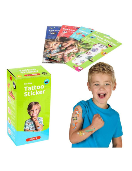TATUAŻE DLA CHŁOPCÓW "BOY - MIX" - 50 szt.