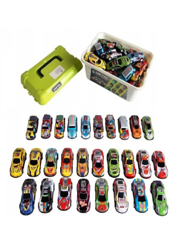 KUFEREK Z METALOWYMI AUTKAMI Z NAPĘDEM  - 40 szt.