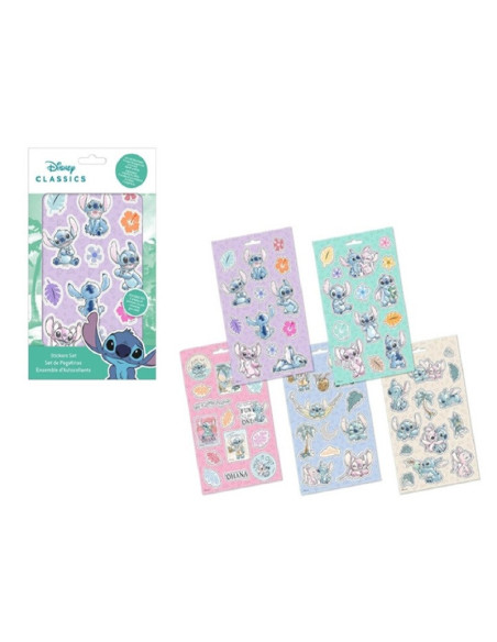 ZESTAW NAKLEJEK "STITCH  - MIX" - 100 szt.