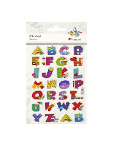 NAKLEJKI WYPUKŁE "ALFABET"