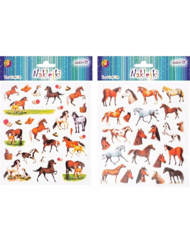 NAKLEJKI "KONIE - 3"
