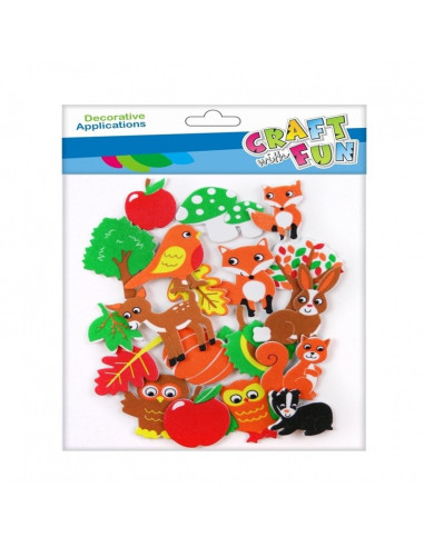 NAKLEJKI PIANKOWE "ZWIERZĄTKA LEŚNE"