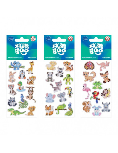 NAKLEJKI "ŚMIESZNE ZWIERZĄTKA"