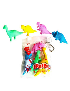 GUMKI SZKOLNE "DINO" - 4 szt.