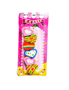 GUMKI SZKOLNE "SERDUSZKA" - 6 szt.