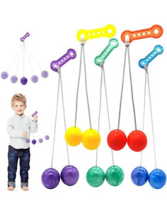 GRA ZRĘCZOŚCIOWA KULKI NA SZNURKU "KLIK KLAK"
